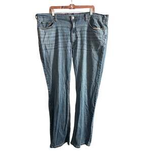 True Nation Big Men's Light Blue Athletic Fit Denim Jeans Size 46W 32L 46x32